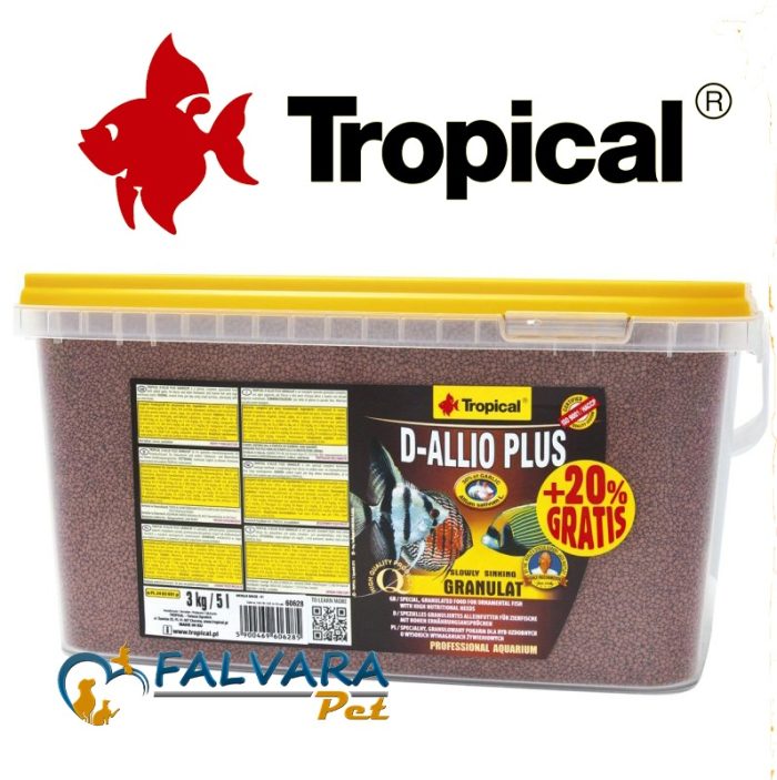 1000 Gram Tropical D-Allio Plus Gran Sarmısaklı Balık Yemi-Kovadan Bölme