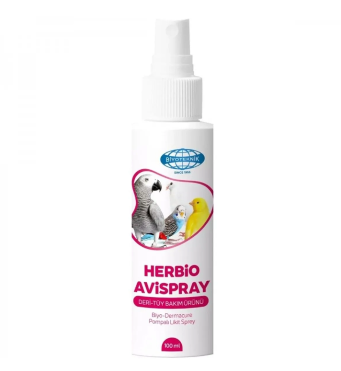6 Adet Herbio Avispray Kuşlar İçin Çilt ve Tüy bakım Ürünü