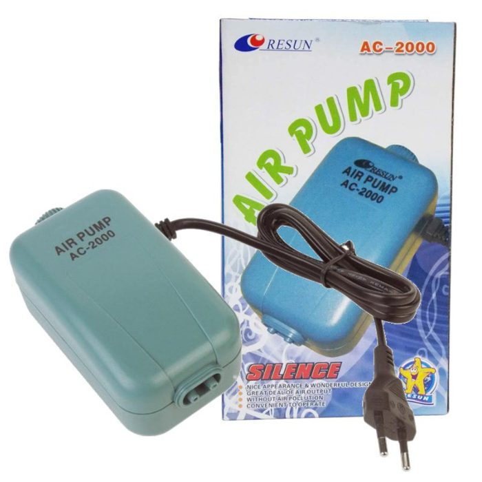 Resun Ac-2000 Çift Çıkışlı Akvaryum Hava Motoru (3 Watt)