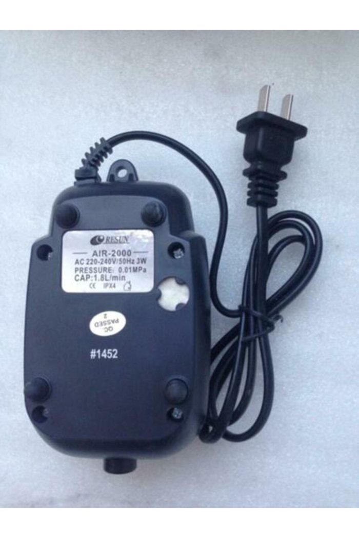 Resun Air 2000 Tek Çıkışlı Akvaryum Hava Motoru 1,8 L/Dk