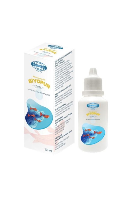 6 Adet Biyo Aquacure Biyopur 50 Ml Akvaryum Su Düzenleyici