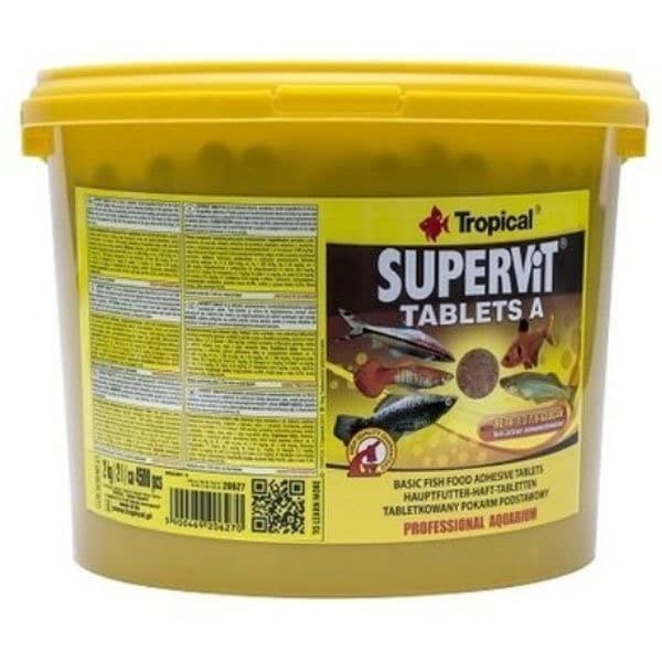 100 Adet Tropical Supervit A Tablets Kovadan Bölme Tablet Balık Yemi