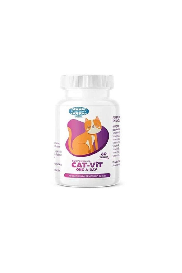 Powercure Cat - Vit One A Day Kediler Için Multivitamin 60 Tablet