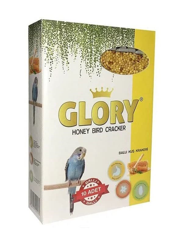 10 Adet 10'lu Glory Ballı Muhabbet Kuşu Krakeri