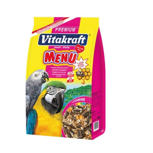 5 Adet Vitakraft 1000 Gram Papağan Premium Menu+Jodvital