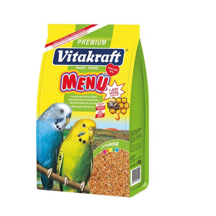 5 Adet Vitakraft 500 Gram Muhabbet Menu Premium+Jod Vital