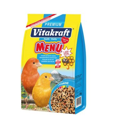 5 Adet Vitakraft 500 Gram Kanarya Menu Premium+Jod Vital
