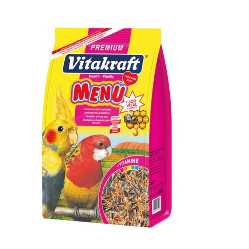 5 Adet Vitakraft 1000 Gram Paraket Premium Menu+Jodvital